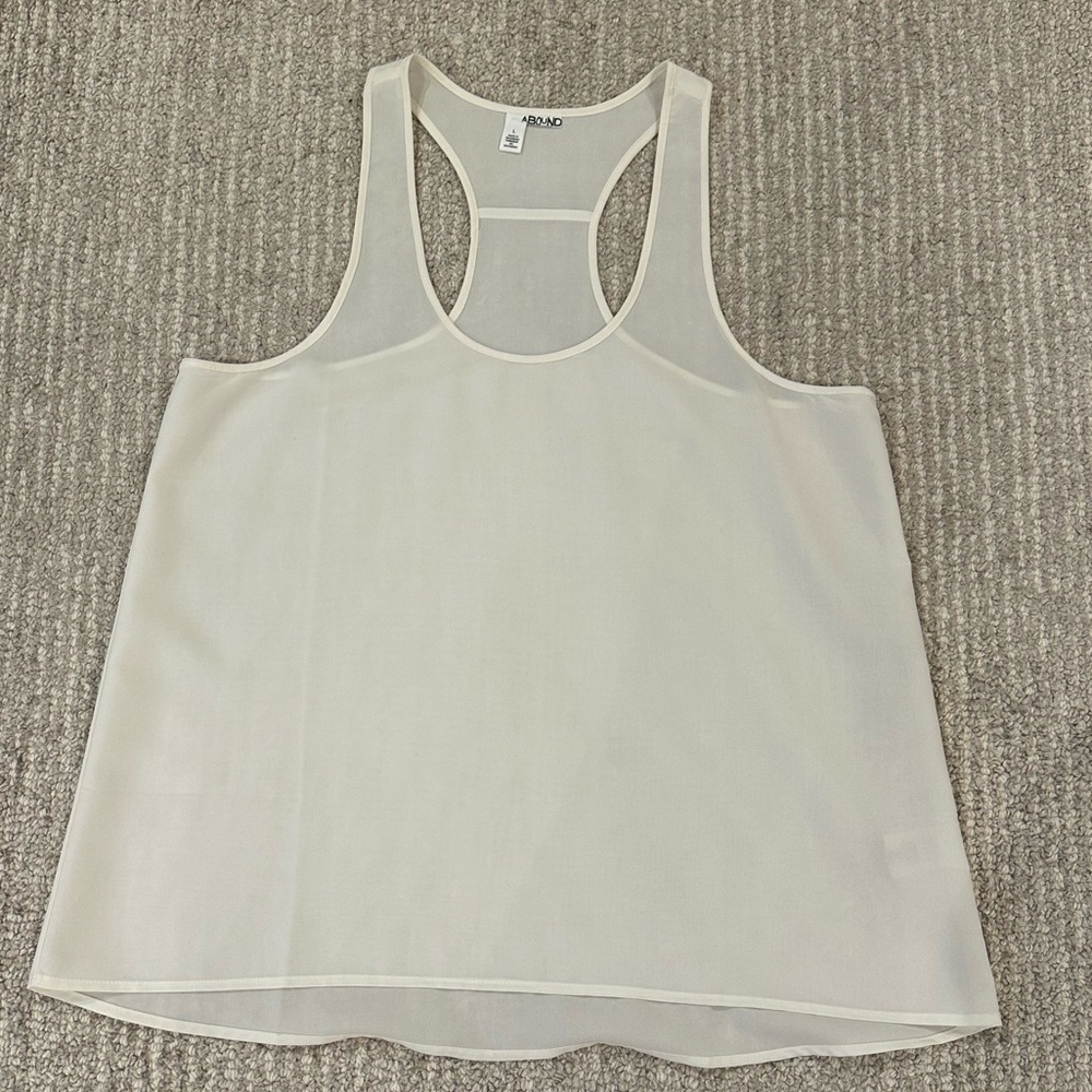 Abound Cream Racerback Tank Top